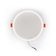 Imagine Corp rotund SLIM alb "ST" cu led 15W lumina calda D:142mm (sistem incorporat)