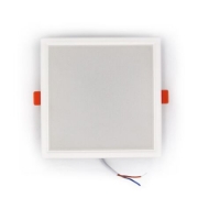 Imagine Corp patrat SLIM alb "ST" cu led 15W lumina rece D:142x142mm (sistem incorporat)