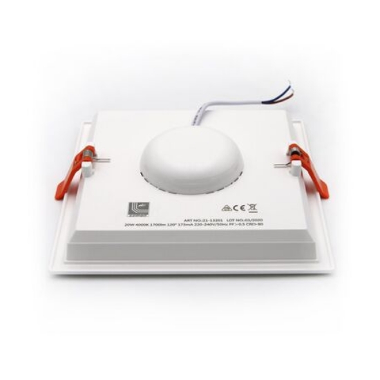 Imagine Corp patrat SLIM alb "ST" cu led 20W lumina alba D:168x168mm (sistem incorporat)