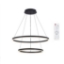 Imagine Lustra led 88 W, 3CCT, dimabil, Telecomanda, 6160 lm, Negru, 60x120 cm 019-083-0088 