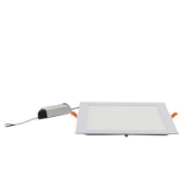 Imagine Corp patrat SLIM alb "ST" cu led 24W lumina calda D:225x225mm