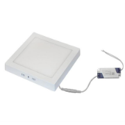 Imagine Corp patrat SLIM alb "PT" cu led 18W lumina calda D:220x220mm