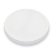 Imagine Plafoniera rotunda din plastic alba cu led 24W lumina alba - IP20