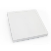 Imagine Plafoniera patrata din plastic alba cu led 18W lumina rece - IP20