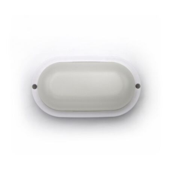 Imagine Aplica ovala alba cu led 8W lumina alba - IP54