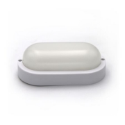 Imagine Aplica ovala alba cu led 12W lumina alba - IP54