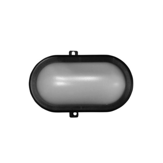 Imagine Corp-aplica oval negru cu led 10W lumina alba 230V - IP54