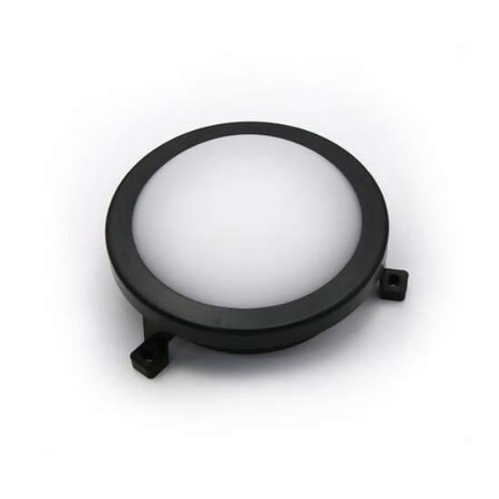 Imagine Corp-aplica rotunda negru cu led 6W lumina alba 230V - IP54