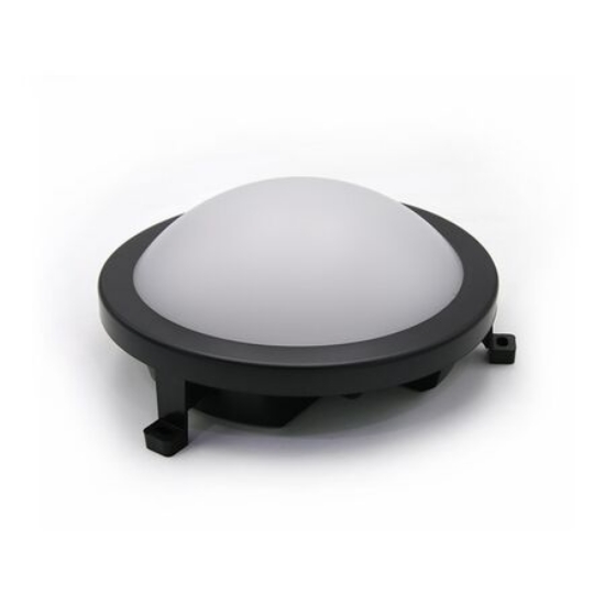 Imagine Corp-aplica rotunda negru cu led 12W lumina alba 230V - IP54