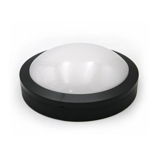 Imagine Plafonieră LED rotunda 18w 230v Lumina Alba IP65 negru 21-230181