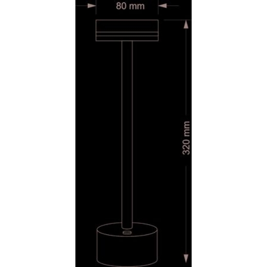 Imagine Veioza LED CCT dimabil reincarcabila - 2W - alba