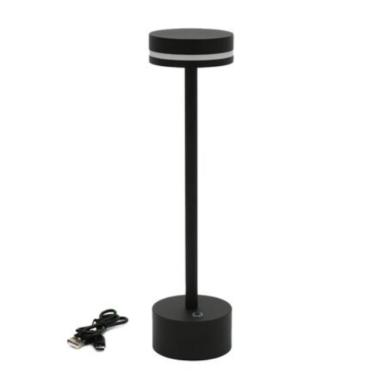 Imagine Veioza LED CCT dimabil reincarcabila - 2W - neagra