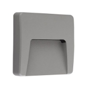Imagine Corp de iluminat PT policarbonat GRI 3W LED patrat LUMINA CALDA IP65