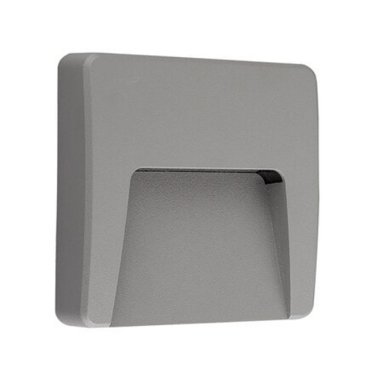 Imagine Corp de iluminat PT policarbonat GRI 3W LED patrat LUMINA CALDA IP65