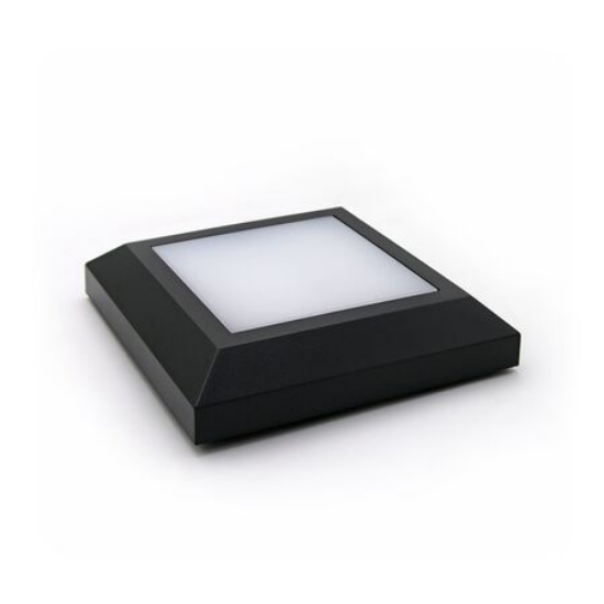 Imagine Aplica corp patrat PT cu LED 4W 230V lumina calda IP65 GRAFIT 3-9701