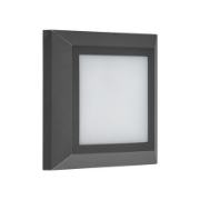 Imagine Aplica corp patrat PT cu LED 4W 230V lumina calda IP65 GRAFIT 3-9701