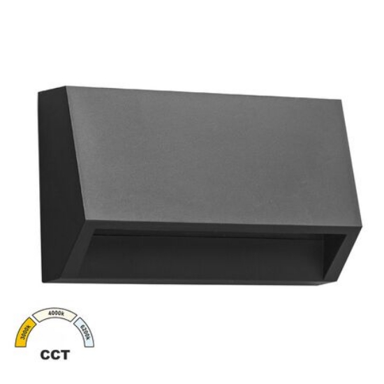 Imagine Corp dreptunghiular cu LED 2W lumină caldă IP65 grafit