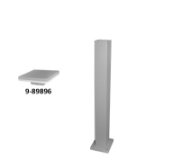 Imagine Stalp aluminiu patrat gri pt.9-8989 65cm