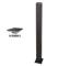 Imagine Stalp aluminiu patrat ruginiu pt.9-8989 95cm