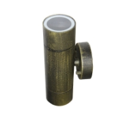 Imagine SPOT ALUMINIU PT FIX LATERAL DUBLU AURIU RUSTIC GU10 IP54
