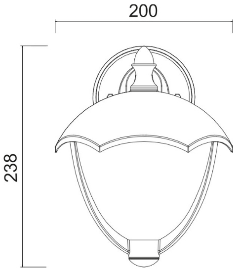 Imagine Aplica 36071(up) aluminiu E27 IP44 Gri