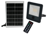 Imagine Proiector SOLAR cu LED si TELECOMANDA 50W LUMINA ALBA IP65 grafit