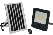 Imagine Proiector SOLAR cu LED si TELECOMANDA 100W LUMINA ALBA IP65 grafit