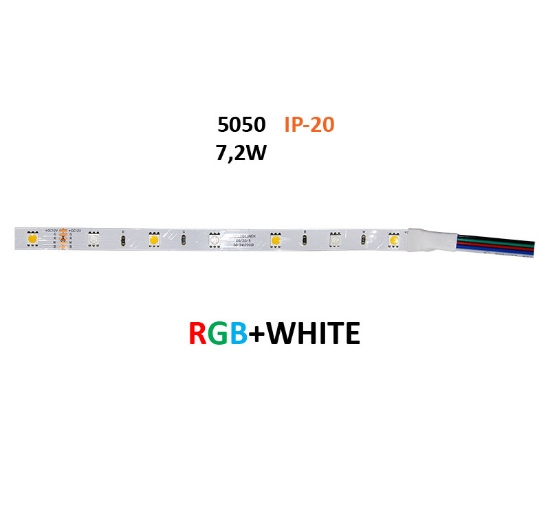 Imagine BANDA 7.2W IP20 12VDC LUMINA RGB + ALB 05-080/RGBW
