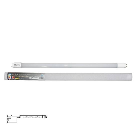 Imagine Tub LED T8 SMD 9W Lumină Rece 230V 60CM 1 Alimentare 13-0190