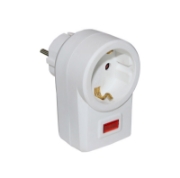 Imagine Stecher Shouko la priza shouko cu protectie la fulger 16A/250V - alb