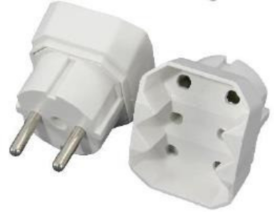 Imagine STECHER SCHUKO CU 3 IESIRI (1 schuko la 3 bipolare) tip "S"