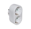 Imagine STECHER SCHUKO CU 2 IESIRI(schuko) - ALB