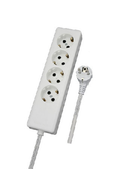 Imagine PRELUNGITOR 4p CU CABLU 5M 3x1.5mm - alb