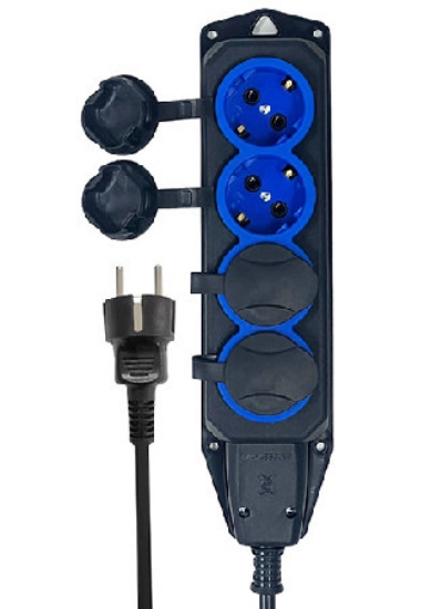 Imagine PRELUNGITOR 4p FARA CABLU - PVC - NEGRU