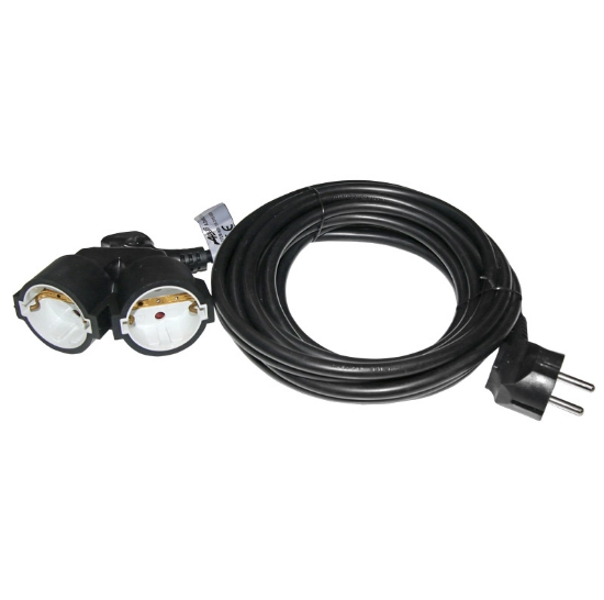 Imagine PRELUNGITOR SOUKO (1 stecher la 2 cuple) 5m CABLU: 3x1.5mm - negru