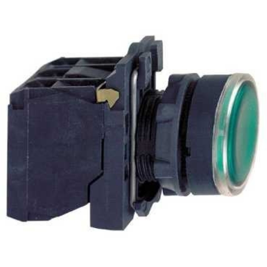 Imagine Buton cu lumină 230V verde IND 32-755