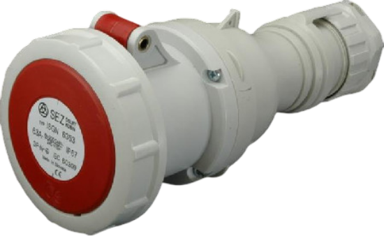 Imagine Priză mobilă industrială 5P 63A 380V IP67 ISGN 6353