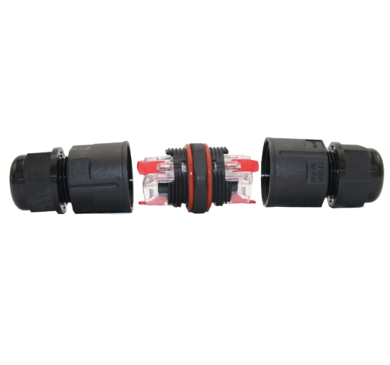 Imagine MUFA/CONECTOR PENTRU CABLU 0,5mm...2.5mm 5x16Amp cu Clema Rapida 3p.