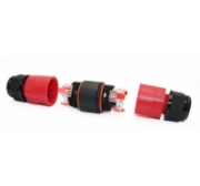 Imagine MUFA/CONECTOR PENTRU CABLU 0,5mm...2.5mm 3x16Amp cu Clema Rapida 3p. & Buton