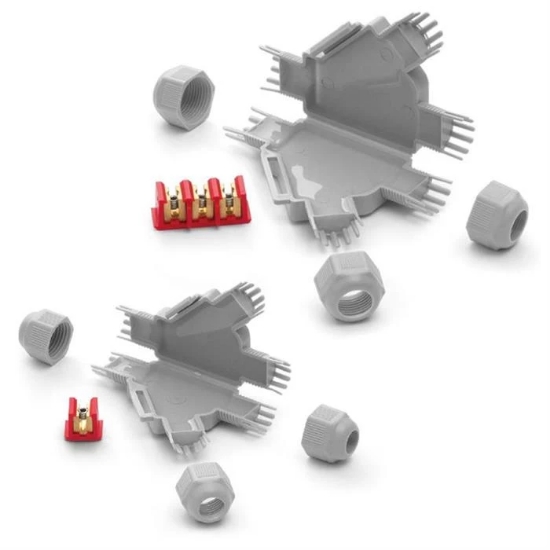 Imagine Ramificatie preumpluta cu gel - DINO Y - MINI BRANCH JOINT IP68/IP69K (blister 1/pc) gri