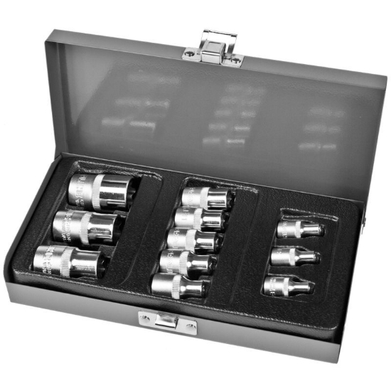 Imagine TRUSA TUBULARE TORX E4-E20 CU ADAPTOARE - 11P.