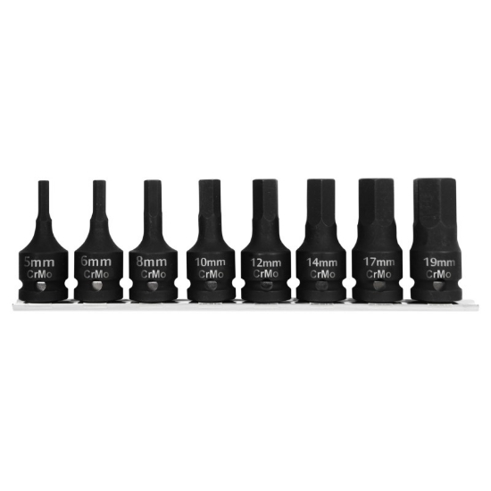 Imagine TRUSA TUBULARE IMPACT CU VARF HEXAGONAL 5-19MM - 8P.