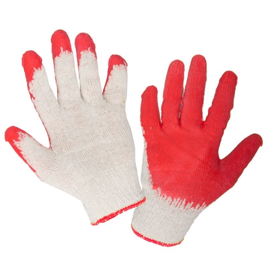 Imagine MANUSA LATEX CU POLIESTER-BUMBAC TIP SUBTIRE / ROSU - 9