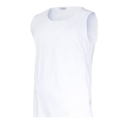 Imagine TRICOU BUMBAC FARA MANECI / ALB - S