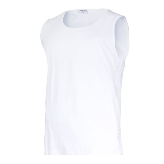 Imagine TRICOU BUMBAC FARA MANECI / ALB - XL