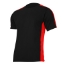 Imagine TRICOU BUMBAC MULTICOLOR / NEGRU-ROSU - S