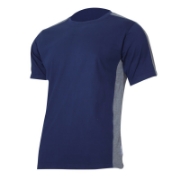 Imagine TRICOU BUMBAC MULTICOLOR / ALBASTRU-GRI - S