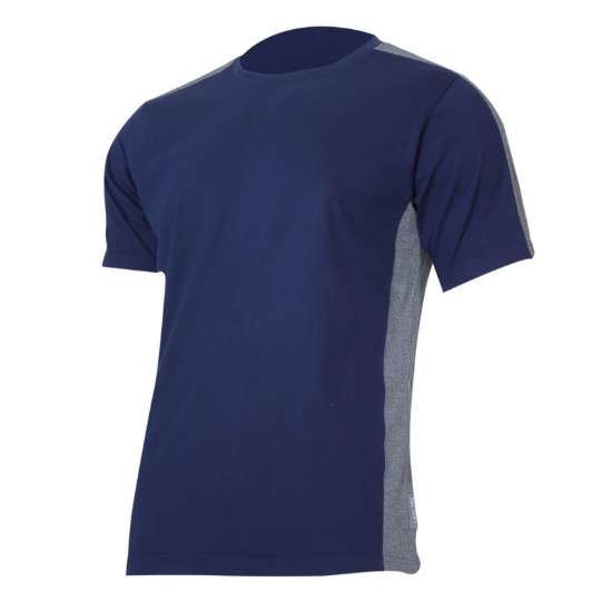Imagine TRICOU BUMBAC MULTICOLOR / ALBASTRU-GRI - S