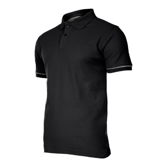 Imagine TRICOU BUMBAC POLO / NEGRU - M