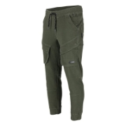 Imagine PANTALON ELASTIC CU SNUR SI MANSETE / KAKI - S